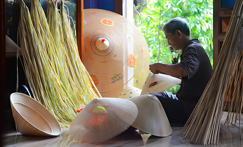 Ông Đỗ Van Lan - Nghệ nhân tiêu biểu của làng nghề trong một gia đình đã có sáu đời làm nghề