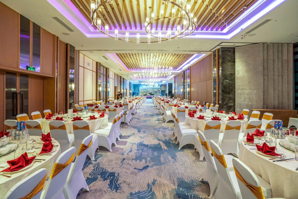 Không gian tiệc tại Grand Hyams Quy Nhơn